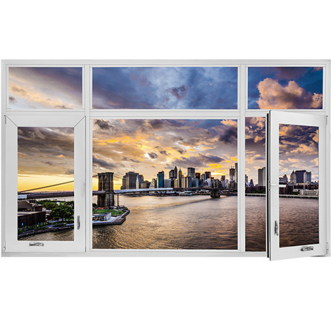 MS80外開(kāi)扇中扇手搖金鋼網(wǎng)窗