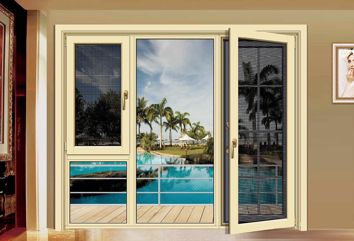 HG115鋁木復合（金剛網一體）門窗